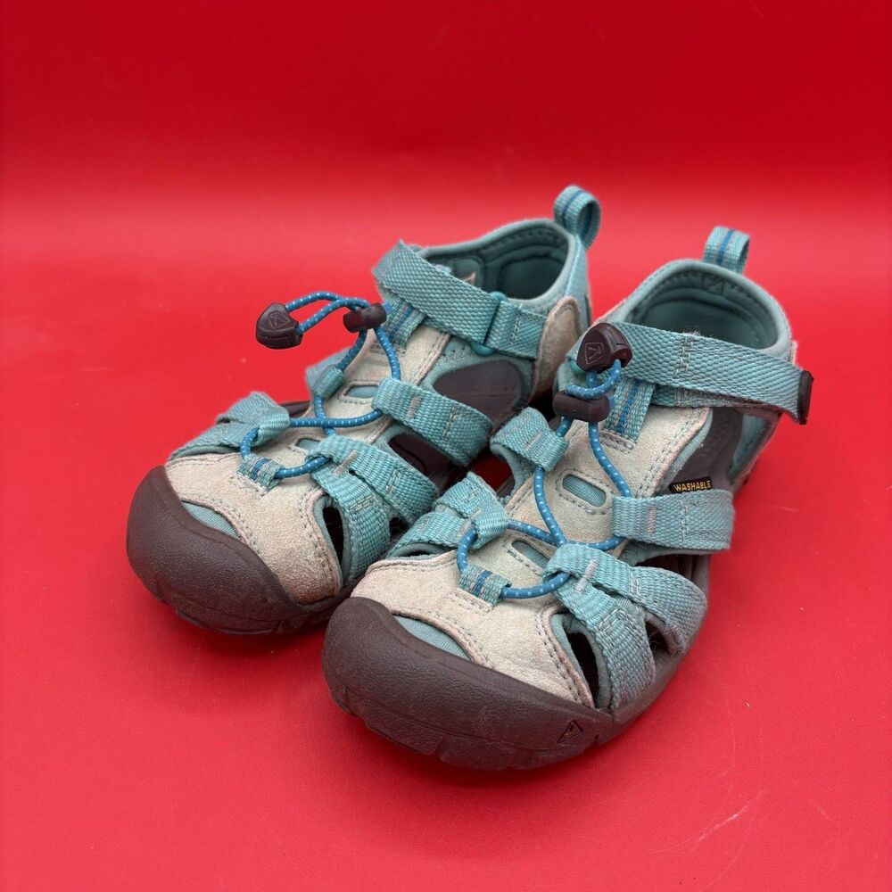KEEN Unisex-Child Newport H2 Closed Toe Water Hiking Sandals Turquoise Size 1